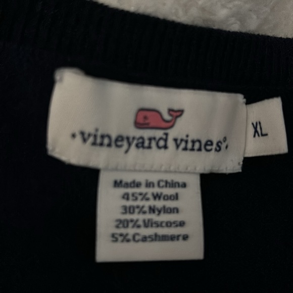 Vineyard, vine, size XL V-neck sweater Navy - Picture 4 of 4